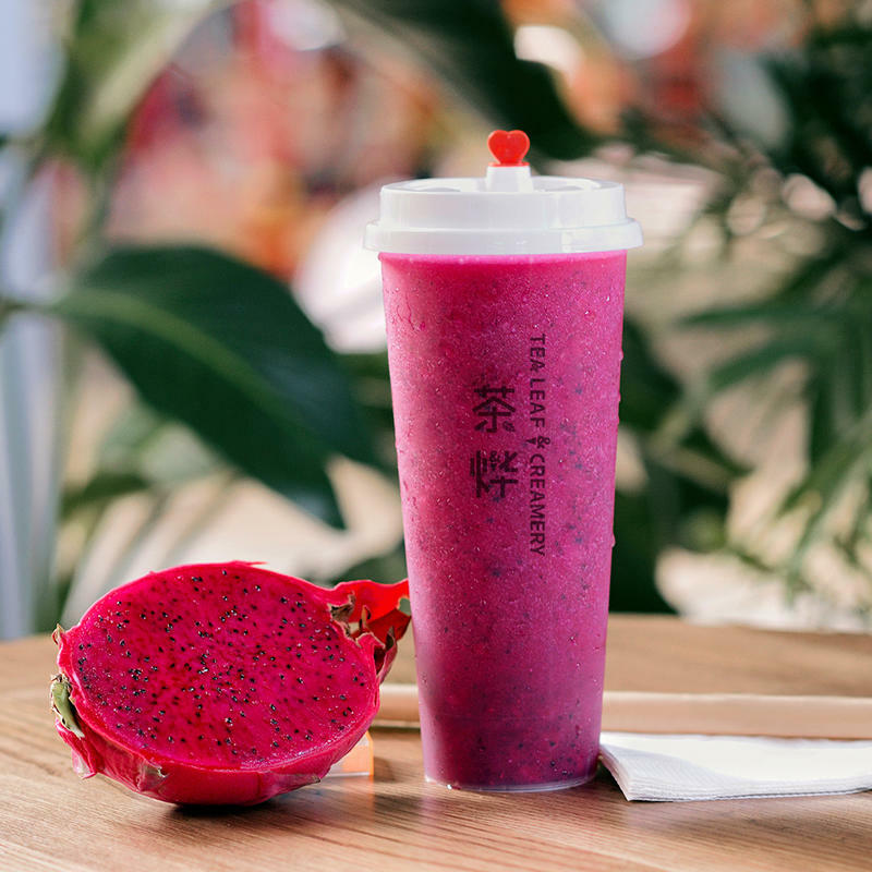 Fresh Red Dragon Fruit Smoothie Tea