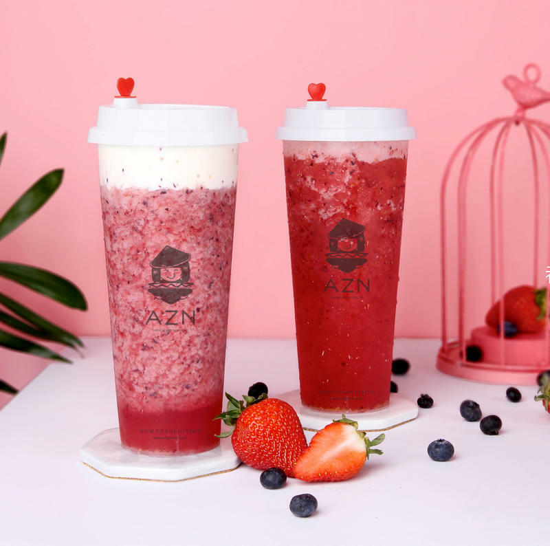 Fresh Strawberry Smoothie Tea